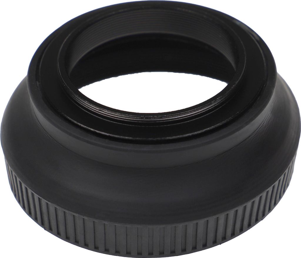 vhbw Gegenlichtblende kompatibel mit Olympus M.Zuiko DIGITAL 14-42mm f/3.5-5.6 ED 40,5mm Objektiv, Weitwinkel, Matt-Schwarz, Gummi, Rund, 6,7 cm