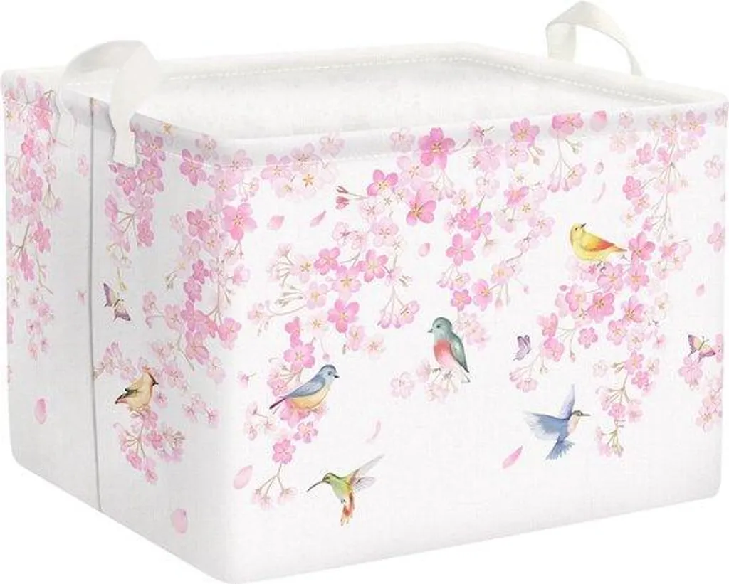 Malle de rangement enfant 36L rose étanche avec couvercle hermétique