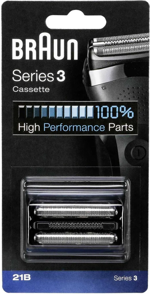 Braun 21B Cassette Performance Grille et Bloc-Couteaux Rasoir Series 3