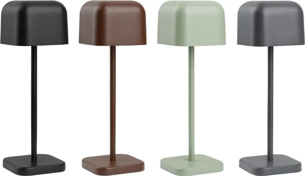 Lampe de table Olympia Lucca vert sauge dôme carré 200 mm design - 6
