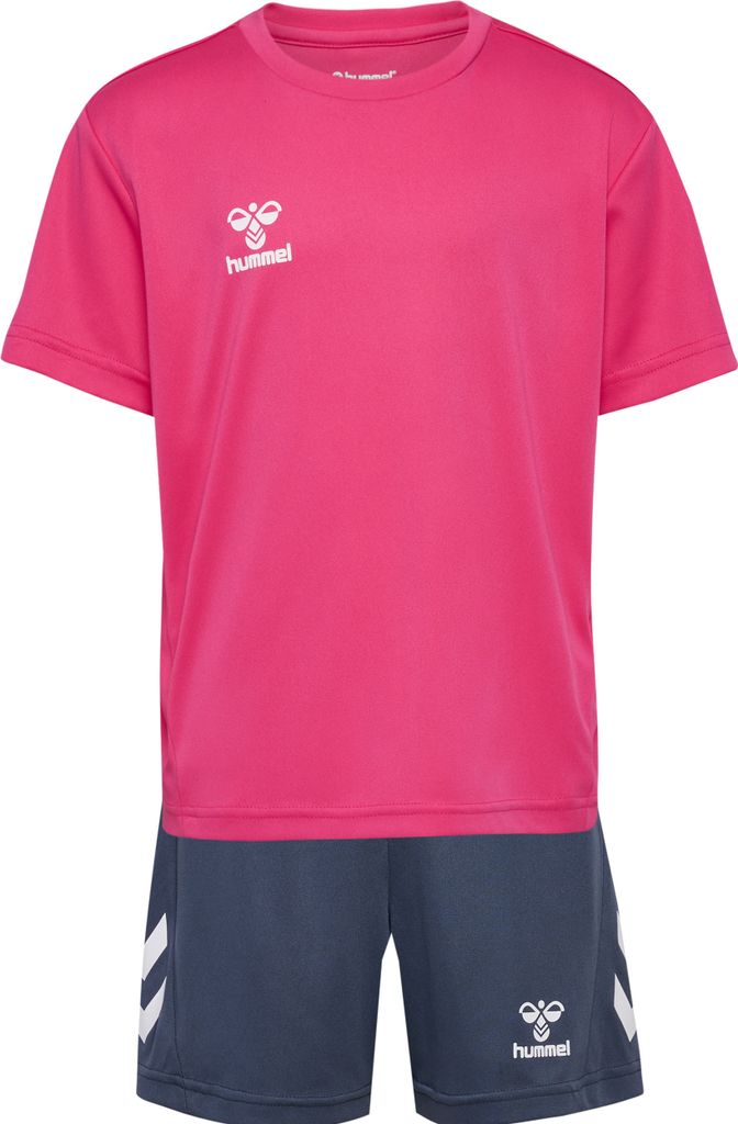 HUMMEL hmlLOGO SET KIDS RASPBERRY SORBET/OMBRE BLUE RASPBERRY SORBET/OMBRE BLUE 164