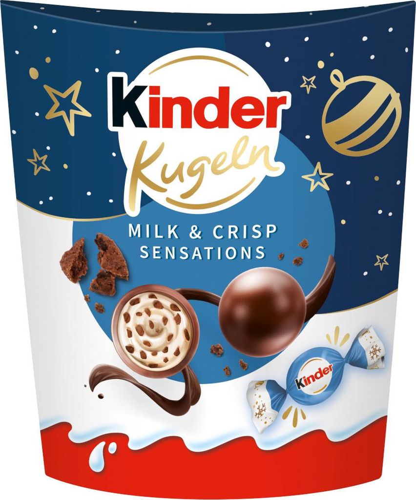 Ferrero kinder Kugeln Milk and Crispy Bits Sensation Produktbild 