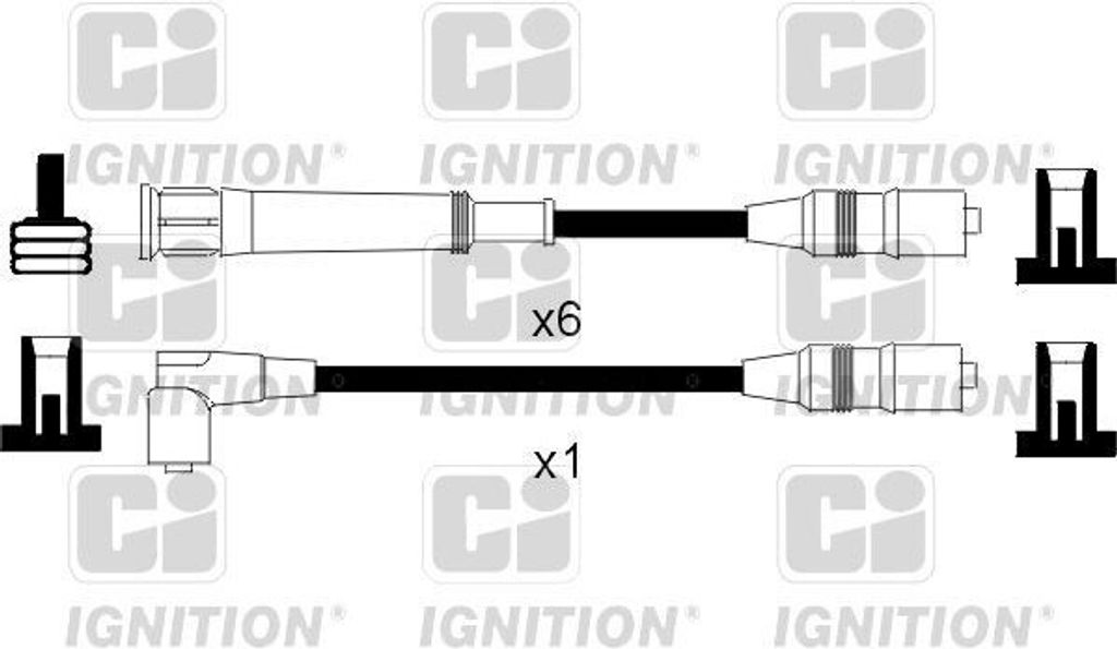 QUINTON HAZELL XC469 Zündkabelsatz Zündleitungssatz für BMW 3 Limousine (E30) 5 Limousine (E34) 3 Cabrio (E30) 5 Limousine (E28) 3 Touring (E30)