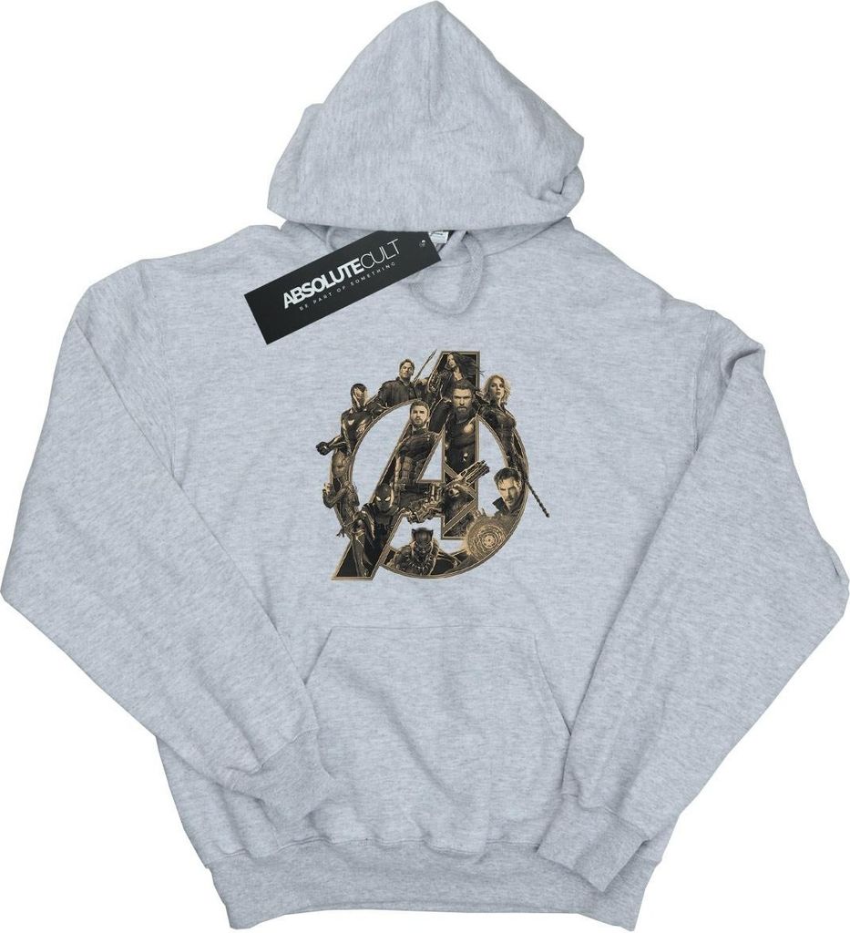 Marvel - "Avengers Infinity War Marvel" Kapuzenpullover für Jungen BI3142 (128) (Grau)