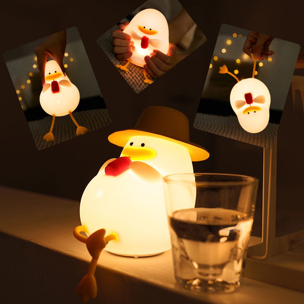 Nachtlicht Kinder, Silikon Ente Nachtlicht mit Timer und Produktbild 5