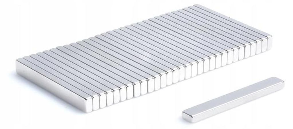 Top Magnesy - 100 Stück Neodym Magnete 30x4x2 mm N38 - extra starke Haftmagnete für Montage, Werkstatt & Industrie