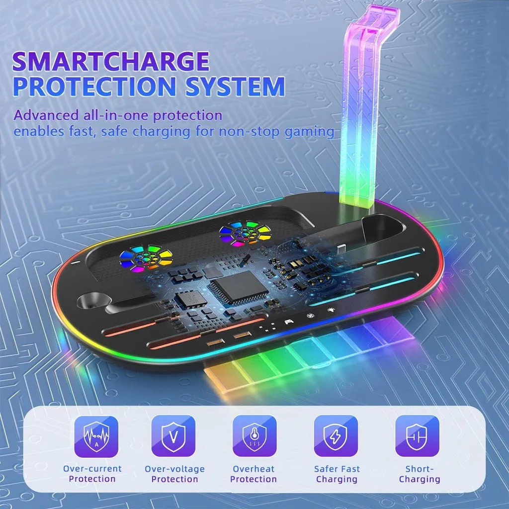 Dock de Support Multifonction pour Nintendo Switch 2 et Rangement Jeux - 8
