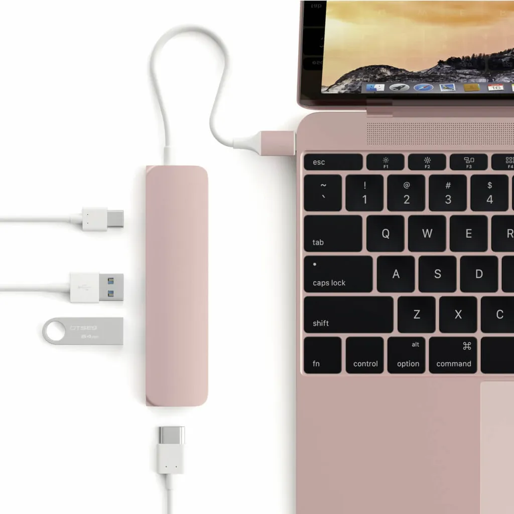 Hub USB-C multi-porta Satechi oro rosa