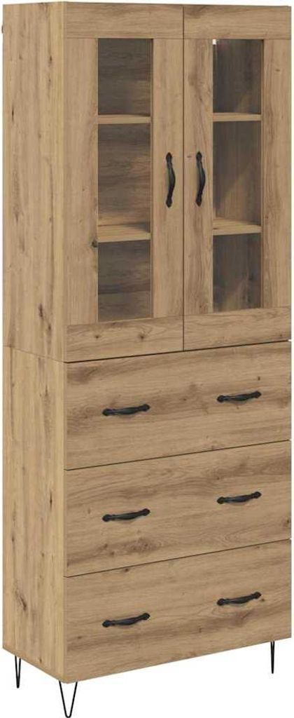 Highboard Artisan-Eiche 69,5 x 34 x 90 cm Holzwerkstoff