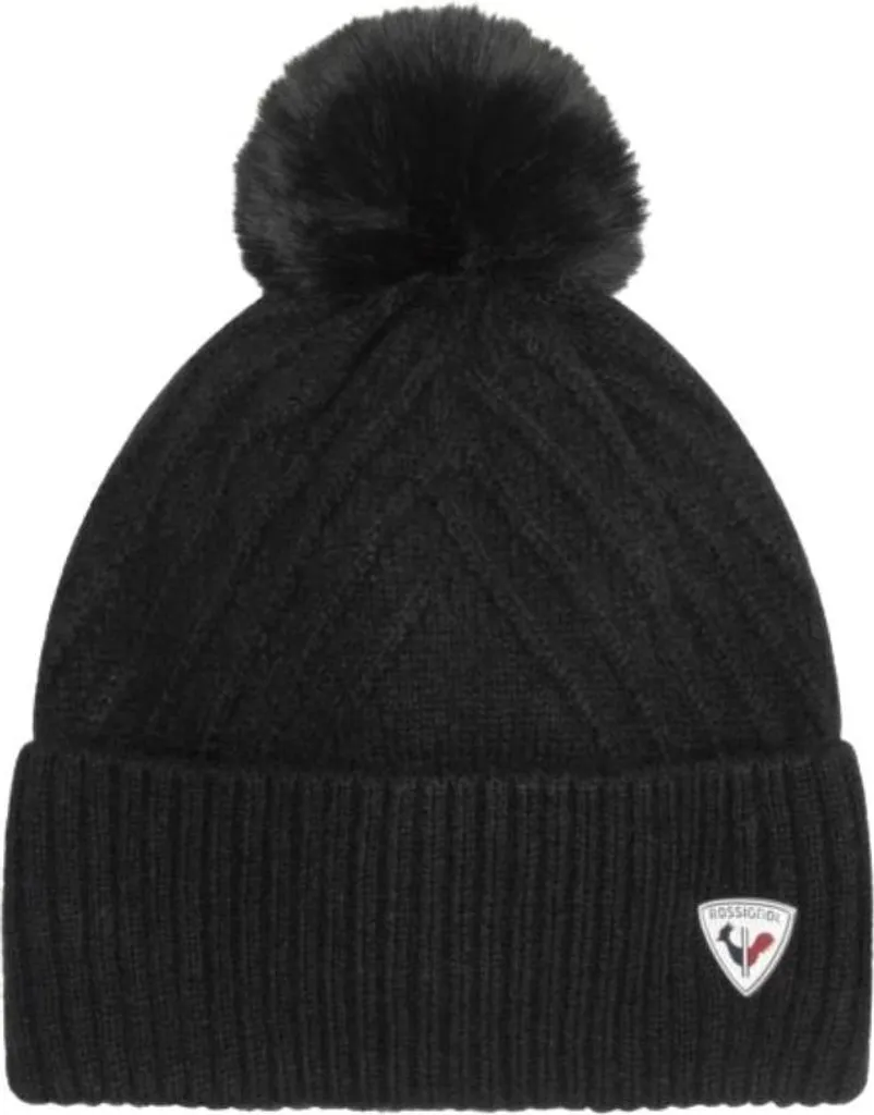 Bonnet de ski femme Rossignol W Sara Noir - Accessoire chaud à pompon - 2