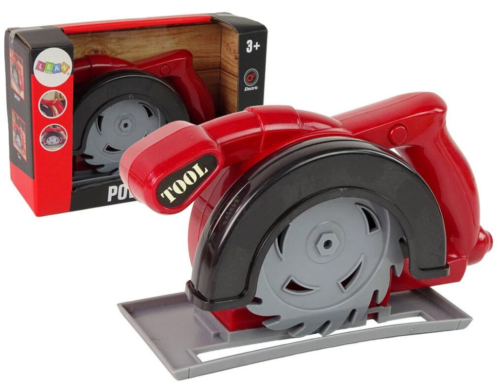 Lean Toys Säge Batterie Werkstatt Werkzeug Heimwerker Set Kugelscheibe Spielzeug, Größe:UNIVERSAL