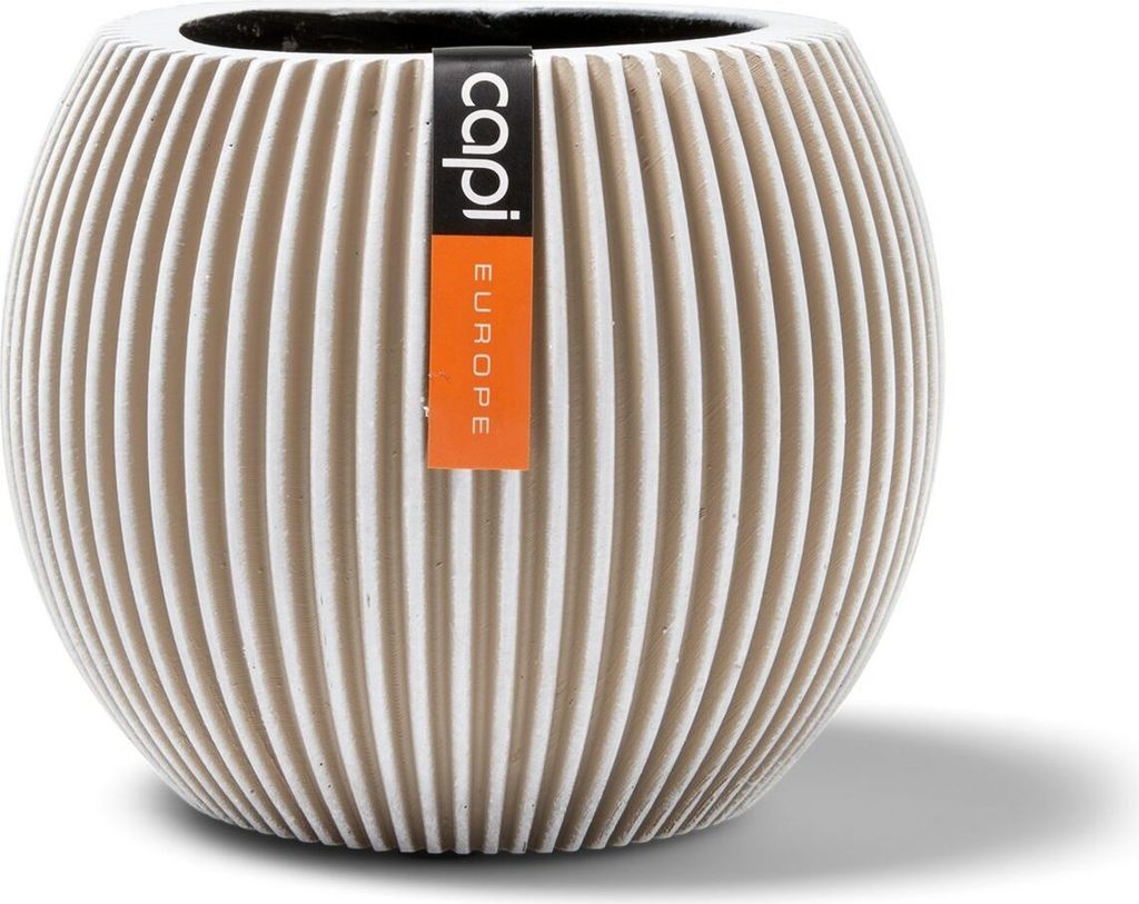 Capi Europe Gefäß kugel Groove Anthracite & Ivory - 22x18 - Produktbild 