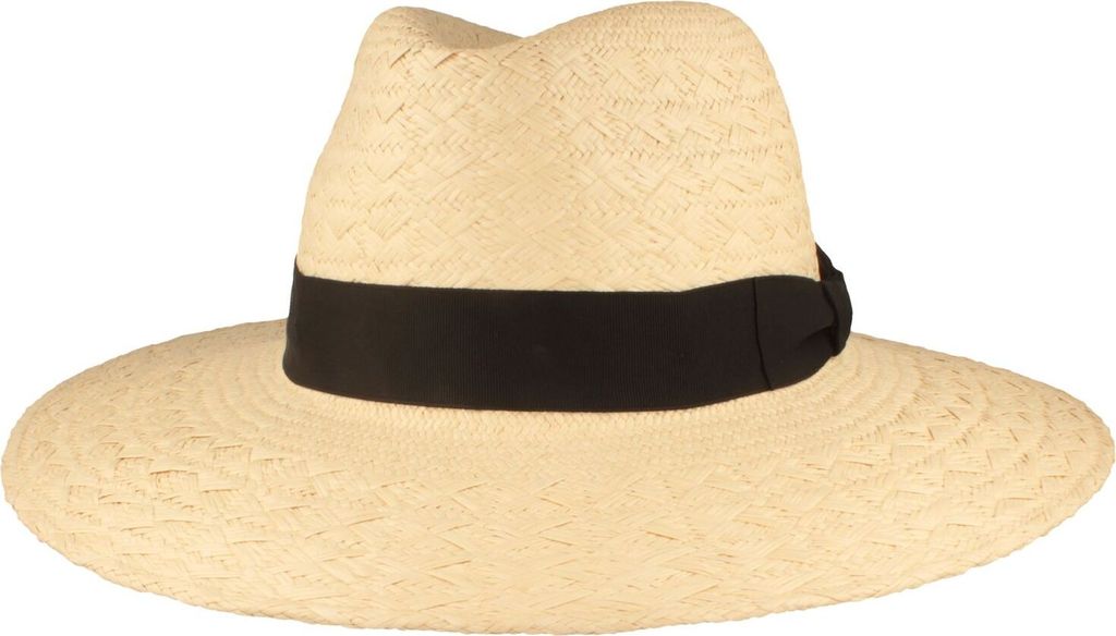 Sehr großer grob geflochtener Damen-Panama von Hut-Breiter