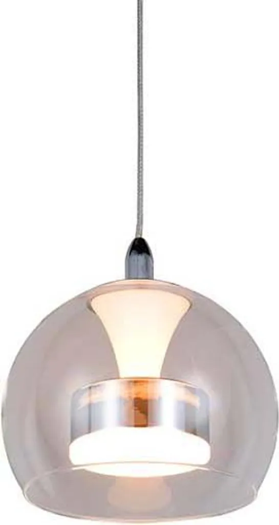 Lampada LED Sospensione Cromo Risparmio Energetico Dimmerabile CCT