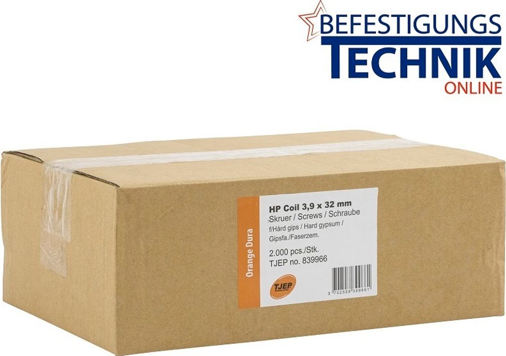 TJEP HP 3,9/32 mm Schnellbauschrauben Feingewinde Gipsfaser High Pressure Makita AR411HR HP