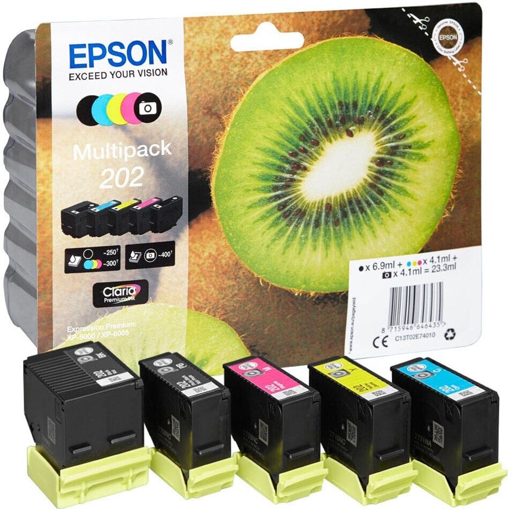 Epson Kiwi Multipack 5-colours 202 Claria Premium Ink, Obrázek produktu 