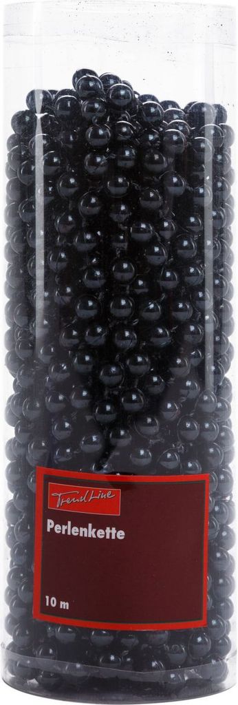 TrendLine Perlenkette bruchfest, langlebig 10 m schwarz Produktbild 