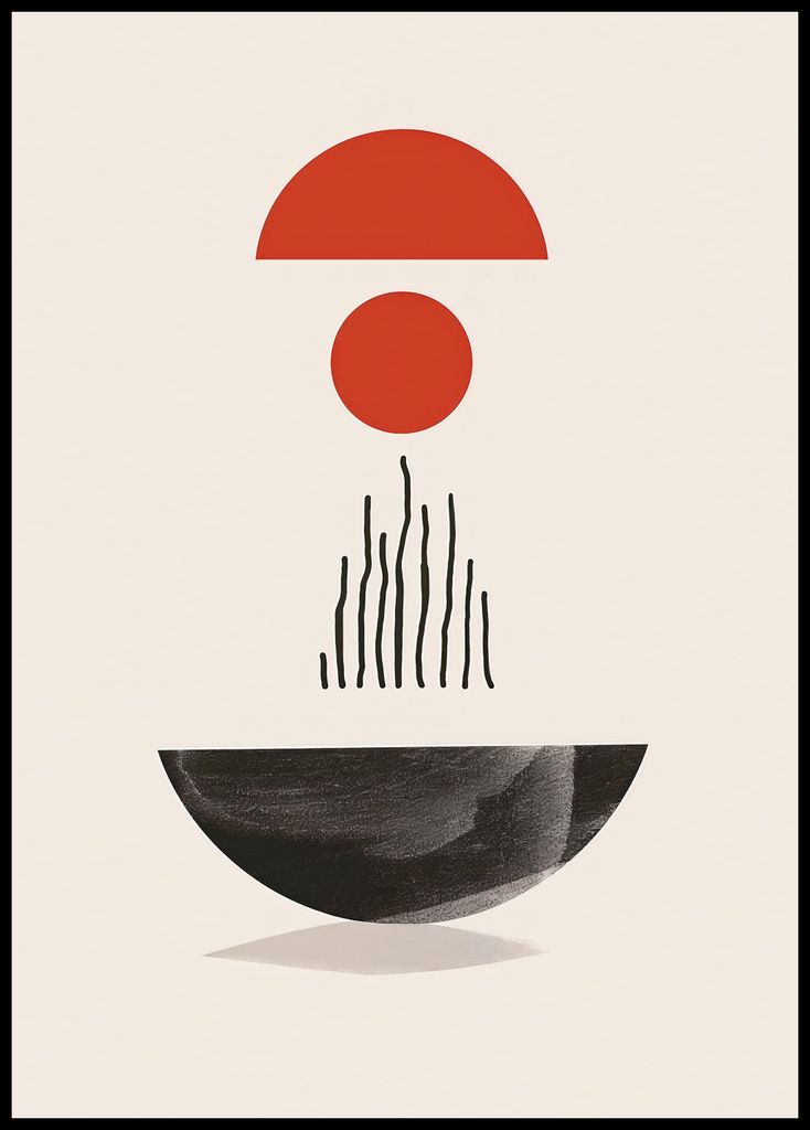 Plakat 67,5x95cm Halbrunde Form