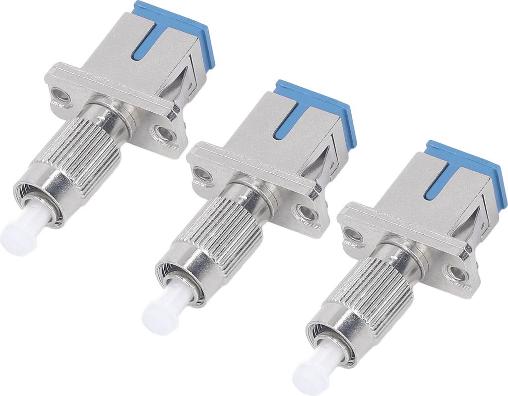 3 Stück Glasfaser-Adapter FC-Stecker auf SC-Buchse, Glasfaser-Konverter für optische Fehlerortungsgeräte