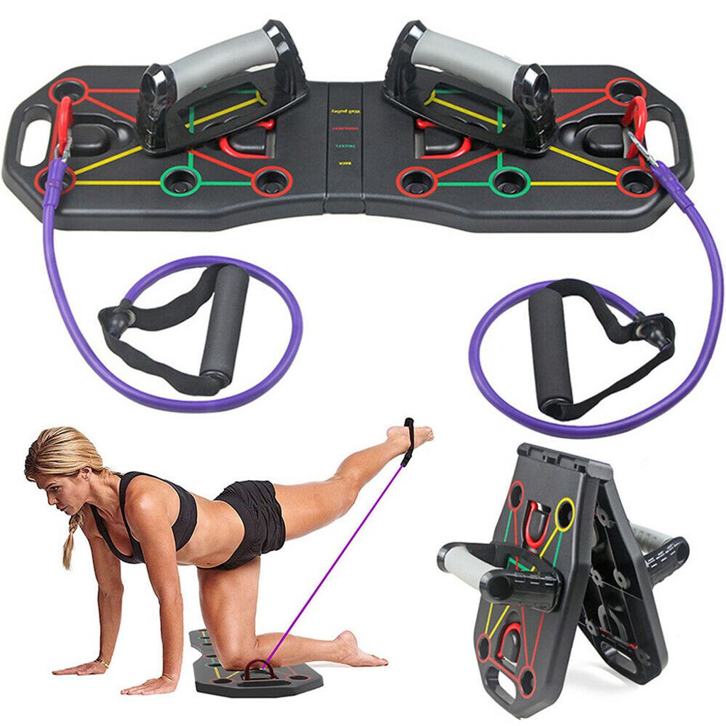 Multifunktionale Push-Up Rack Board System Liegestützgriffe Training Gym Fitness 