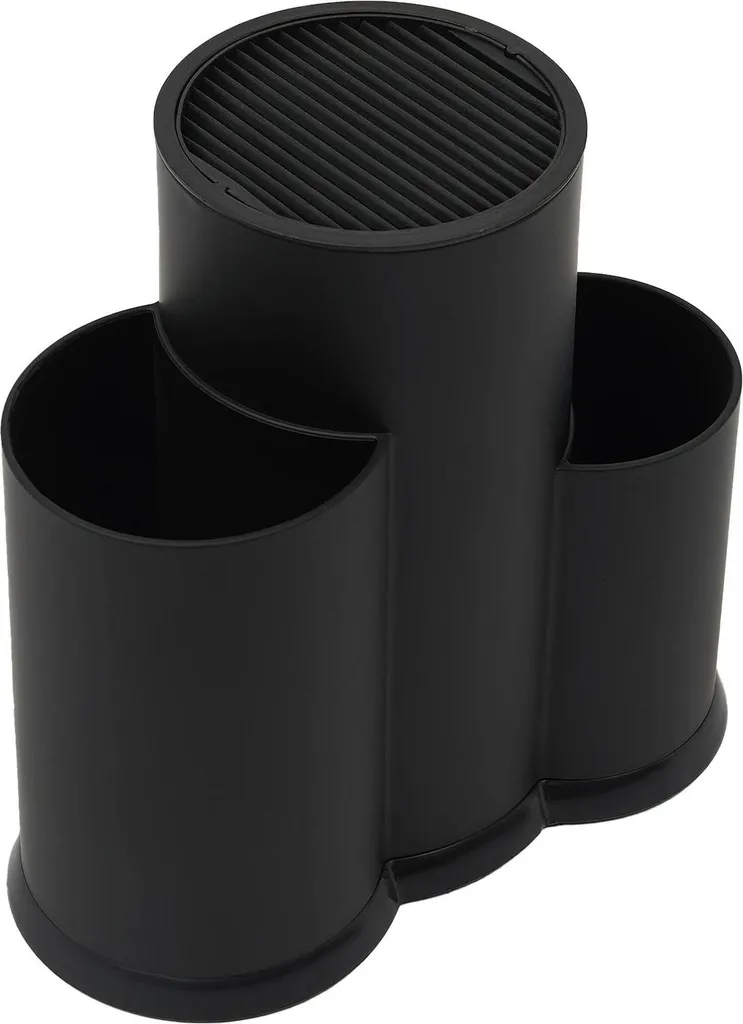 Blocca Coltelli Professionale PP+TPR - Ceppo Universale 11,2 cm Nero