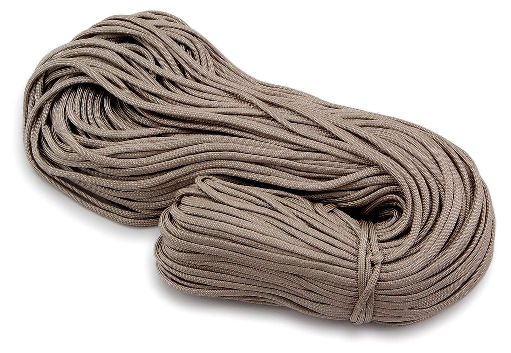 4 Meter Flechtschnur in Taupe, Dicke 4mm, Fallschirmschnur
