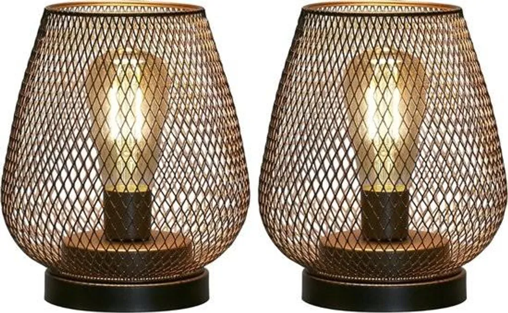 Bougies à réchaud LED à piles - Lot de 2 avec télécommande et minuterie