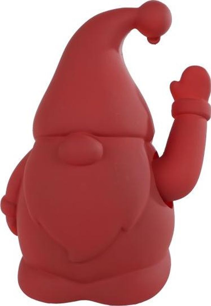 Sculptuur Santa winkend rot Kunststoff Weihnachtsdekoration Produktbild 
