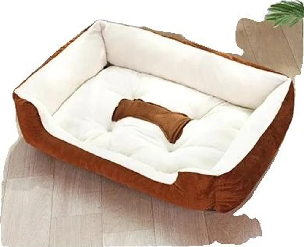 Panier pour chien respirant taille L coloris café 80x60x15 cm Soft