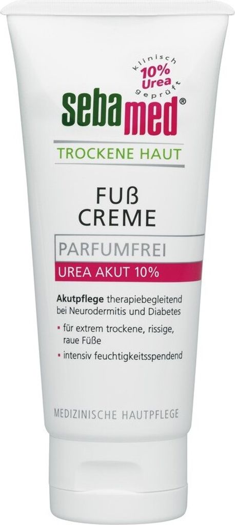 Sebamed Trockene Haut Fußcreme Urea10% parfümfrei 100 ml Produktbild 