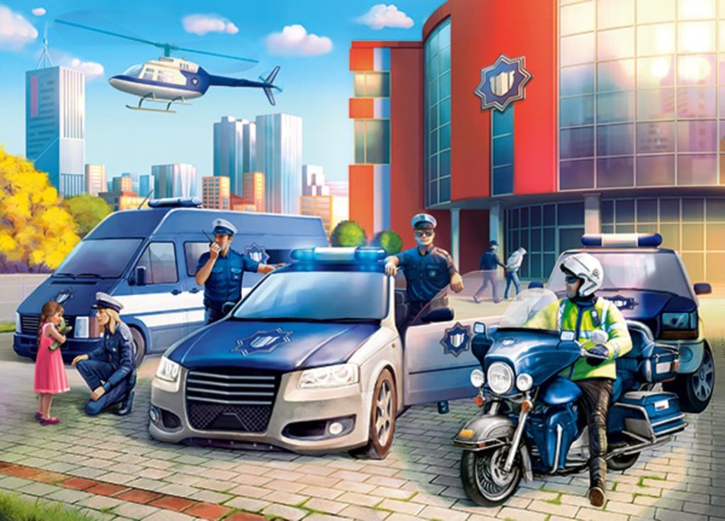 CASTORLAND Puzzle Polizeistation 120 Teile