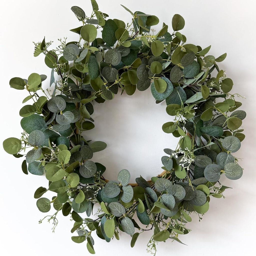 Eukalyptus-Kr?nze fš¹r Haustš¹r, 50 cm, handgefertigt, Produktbild 