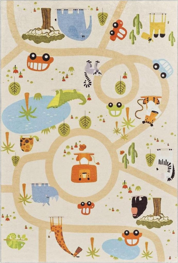 LYN11 GPS Kinderteppich, sehr weich und pflegeleicht