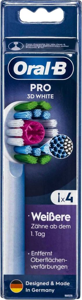 Oral-B Aufsteckbürsten Pro 3D White 4er Produktbild 2