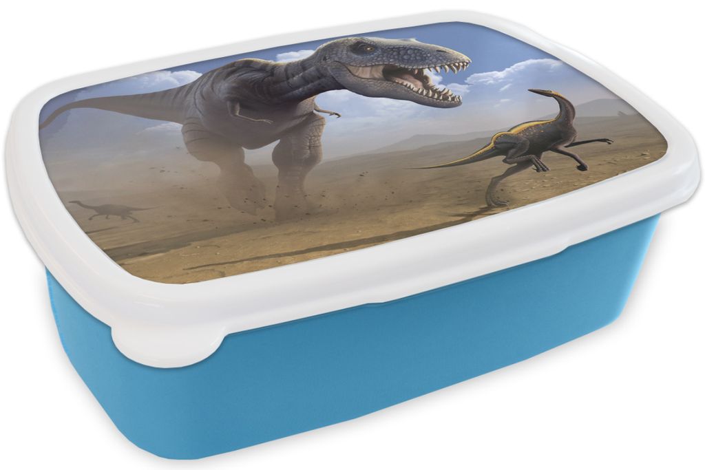 KitchenYeah Lunchbox Brotzeit Brotdose 17x11 cm Dino - Wildlife - Zeichnung - Kinder - Kinder - Kinder Kinder Brotzeitdose - Lunch - Kunststoff -...