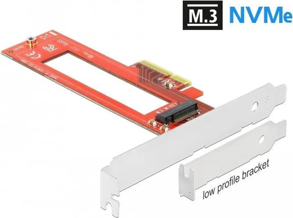 Extension SSD M.3 NF1 pour Serveur Rack - Carte PCIe x4 Format Low Profile