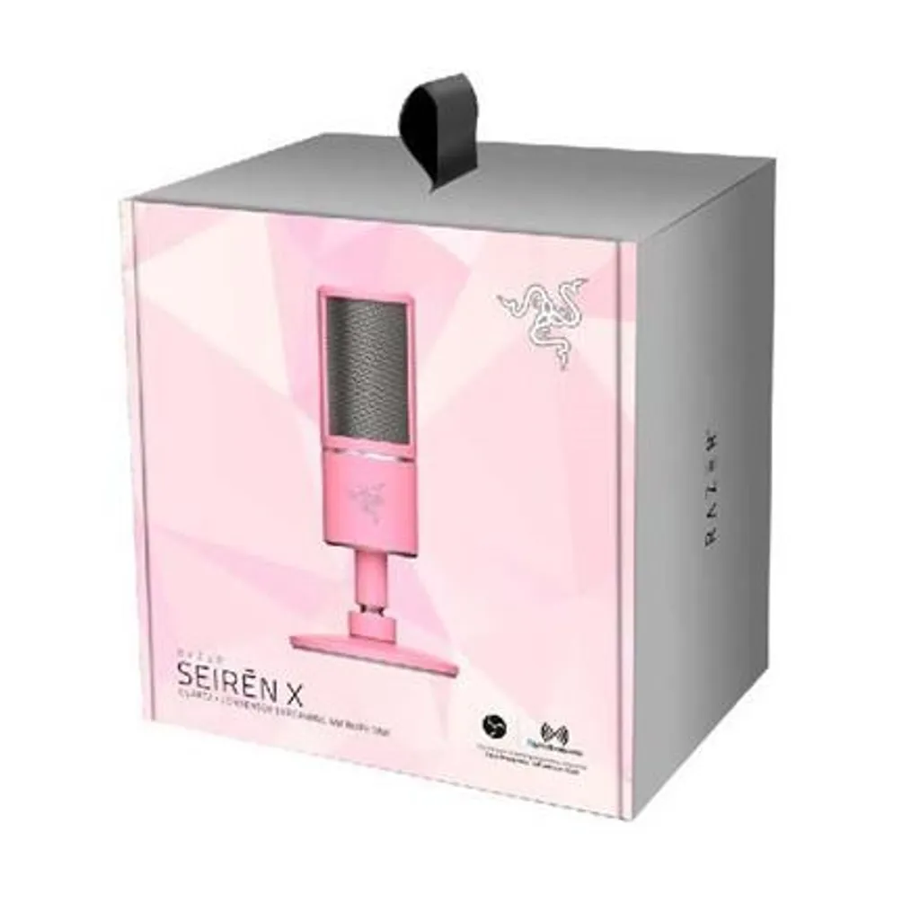 Microphone Razer Seiren X compact supercardioïde rose Quartz anti-choc