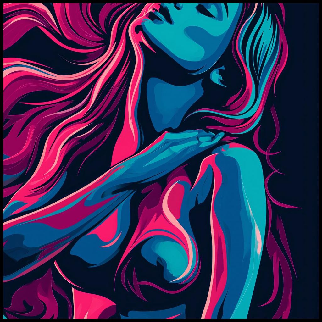 Plakat 100x100cm Blüte