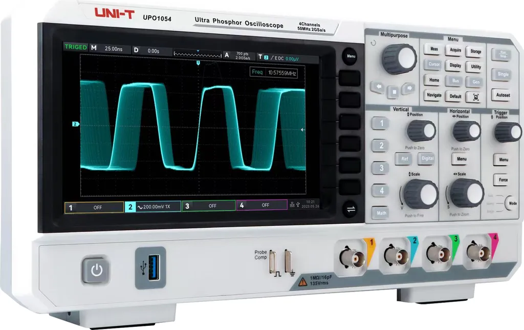Oscilloscope UNI-T UPO1054 pour diagnostic électronique 50MHz - 2