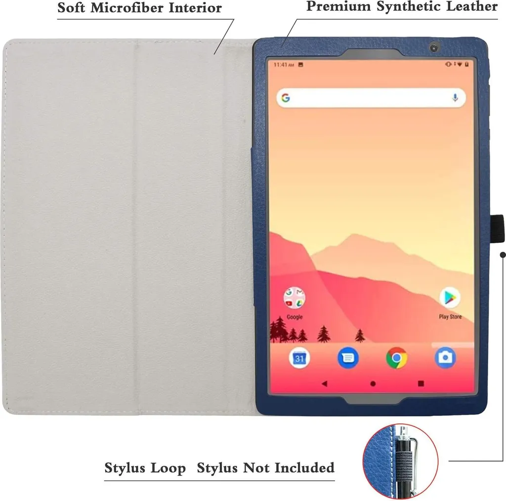 Housse Tablette Alcatel 1T 10 8082 Résistante avec Support Rainuré - 3