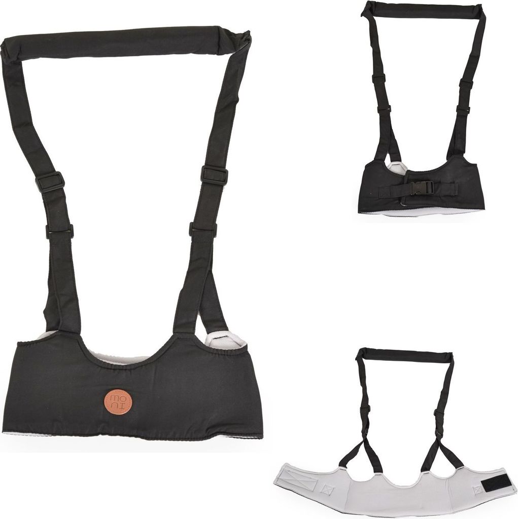 Moni Babylaufgurt Walky BW001, Laufleine, Laufhilfe, Sicherheitsgurt verstellbar schwarz