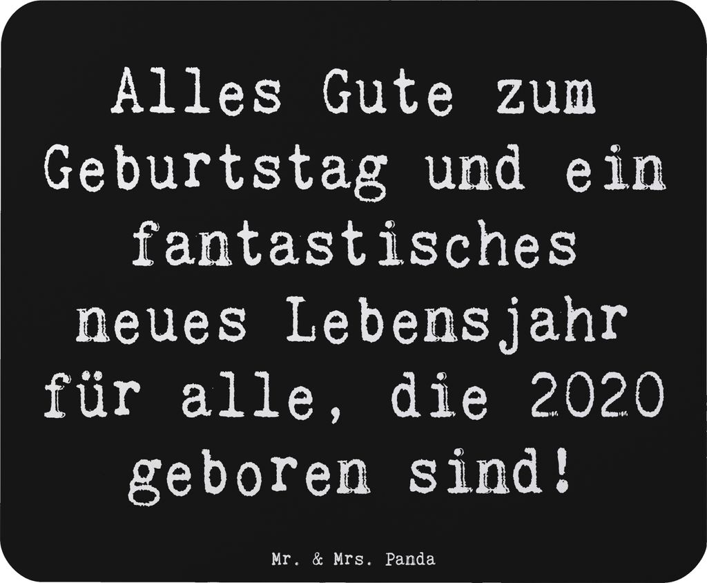 Mr. & Mrs. Panda Mousepad Spruch 2020 Geburtstag Produktbild 