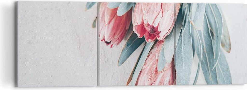 Bild auf Leinwand - Leinwandbild - 3 Teile - Blume Eukalyptus Australier - 120x40cm - Wand Bild - Wanddeko - Wandbilder - Leinwanddruck - Bilder - ...