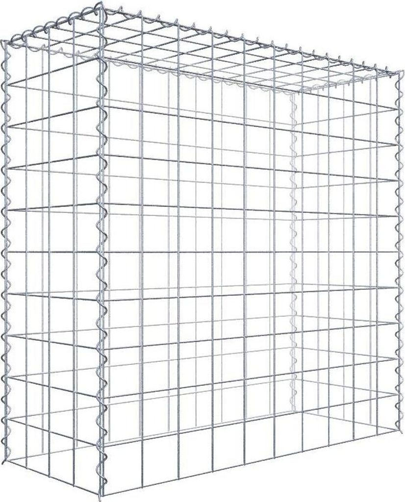 Anbaugabione Typ 3 100 cm x 100 cm x 40 cm (L x H x T), Maschenweite 10 cm x 10 cm, Spirale