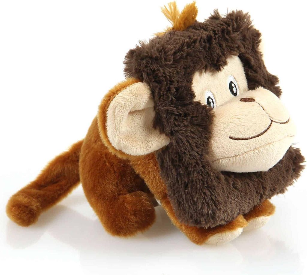 SwissPet Quadra Plüsch Affe - Hundespielzeug mit Quietscher