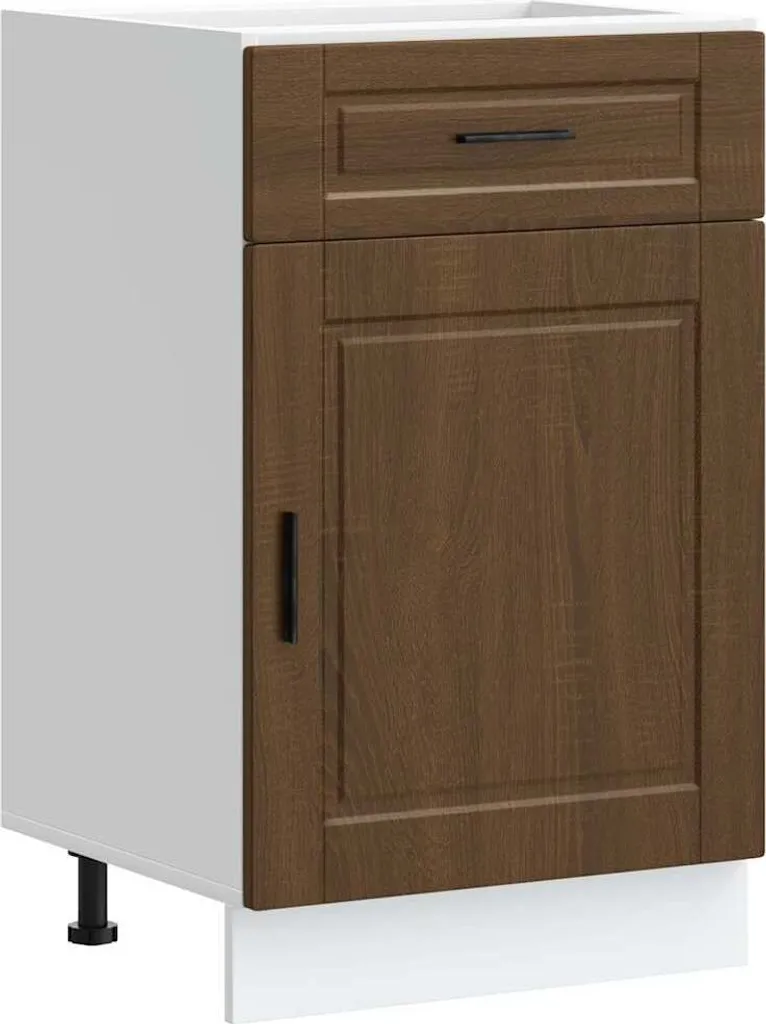 Base Cucina Porto Rovere Marrone vidaXL | Mobile Robusto in Legno