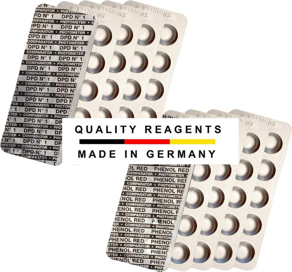 harren24 Wassertest-Tabletten für pH-Wert und freies Chlor, Produktbild 