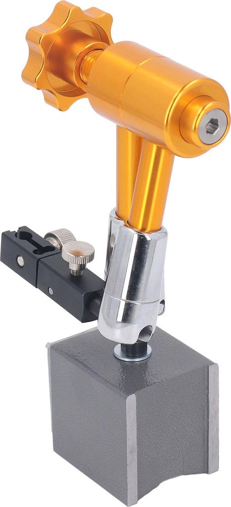 Magnetischer Messuhrensockel, Messuhrenständer mit flexiblem Arm, Maschinenmessgerätehalter, 60 kg Saugkraft