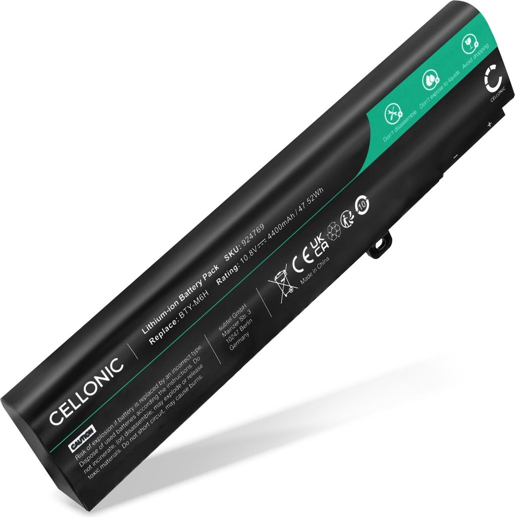 CELLONIC 1x Akku für Notebook Kompatibel mit MSI GE72, GL62 Produktbild 