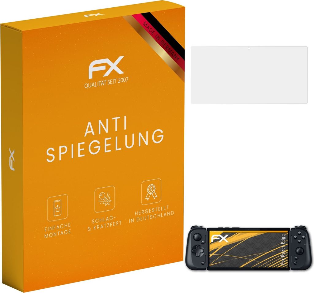 atFoliX FX-Antireflex 3x Schutzfolie kompatibel mit Razer Edge Displayfolie